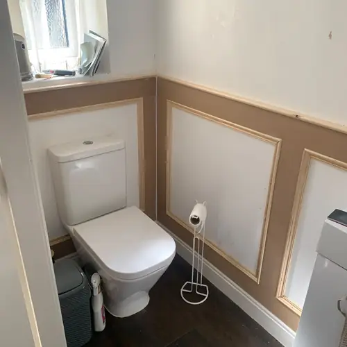 Downstairs WC with box panelling
